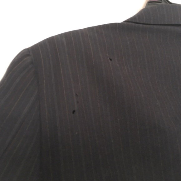 Vintage Austin Reed Wool 2 Button Men's Blazer Black Pin Stripe - Picture 7 of 16